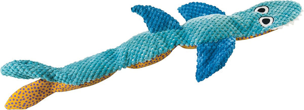 Petstages Stuffing-Free Floppy Shark Plush Dog Toy, Large Size for Interactive Play