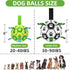 Dog Toys Soccer Ball - Interactive Tug of War Toy, Durable Water Ball for Small & Medium Dogs - Green & Yellow (6 inch)
