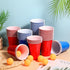 Qinyoung 76 Set Pcs Cups and Balls Game for Party, Plastic Flip Cup Stacking Game Colorful Reusable Table Tennis Ball