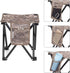 1 Pack 13.8 Inch 400 LBS TRIPLE TREE Camping Stool, Camouflage Portable Folding Stool for Outdoor Walking Hiking