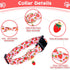 Cute Pink Strawberry Dog Collar for Small Medium Large Dogs, Soft Adjustable Design for Girl Female Dogs