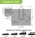 Dog Car Net Barrier for SUVs, Pet Barrier with Adjustable Rope and Storage Bag, Dog Fence Barrier for Car Front Seats