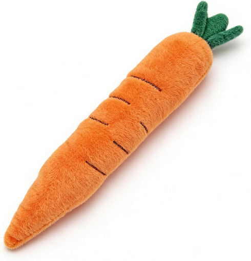 Generic Squeaky Carrot Dog Toy for Aggressive Chewers, Durable Chew Toy for Puppies