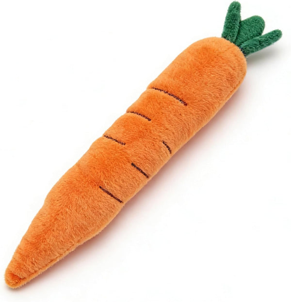 Generic Squeaky Carrot Dog Toy for Aggressive Chewers, Durable Chew Toy for Puppies