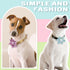 6 Pcs Dog Collar Flowers Accessory, Removable Bow Attachment Floral Embellishment for Small Medium Large Dogs and Cats