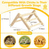 11.02" 9.84" 6.10" Innoland Chick Perch Foldable, Perch for Chicks Stable & No Assemble, Chick Roosting Perch for Stand