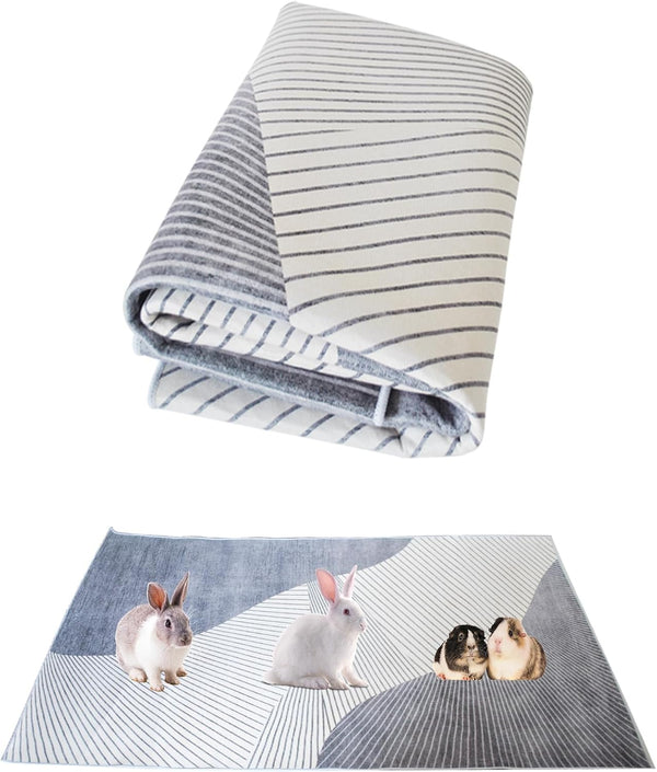 kathson 78.739.4in Extra Large Rabbit Cage Liner,Washable Bunny Floor Mat Reusable Non