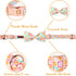 Dog Collar for Spring and Summer, Cotton Dog Collar with Bow with Safety Metal Buckle, Adjustable Puppy Collar for Small, Medium and Large Dogs L