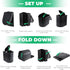 (black-15.7''H) Camping Toilet, Portable Toilet for Adults, Camp Toilet with Handbag, Travel Potty for Camping, Hiking