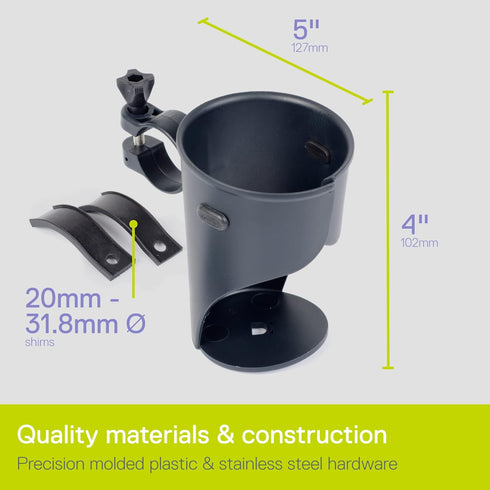 Universal Bicycle Drink Holder - Grande Black