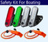 LED Navigation Lights Kit for Boat Kayak, 4Pack Battery Operated Stern Lights with 2 Safety Whistles Included