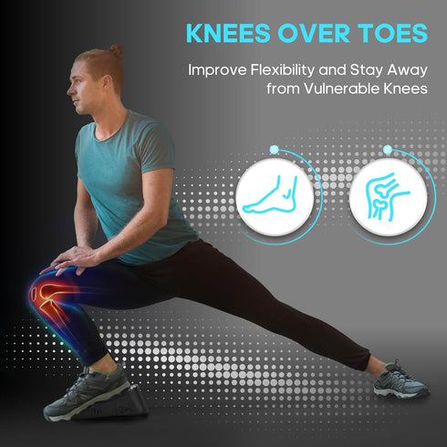 Squat Wedge Elevated Squats Block: Portable Ergonomic Equipment for Full Range of Motion, Improve Strength, Stability,