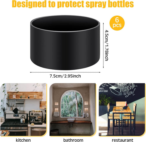 6 16 oz 12 24 oz Zubebe Pcs Silicone Bottle Boot Protective Silicone Sleeve Bottom Washable Rubber Base Accessories Non