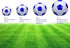 Soccer Ball Size 2,3,4,5, White Blue, Anti-Explosion Classic Design for Kids Toddler Training Practice