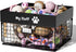 Dog Toy Basket - Large Metal Dog Toy Box for Small Dog, Personalized Storage Bin for Pet