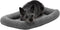 Furhaven Dog Bed for Extra Small Dogs & Indoor Cats, 100% Washable Sherpa Fleece Bolster Crate Pad - Gray, Extra Small