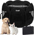 GOOZII Portalble Puppy Playpen Indoor for Small Dogs, Pet Dog Play Pens Kennel Crate with Top Cover Floor Door Enclosed