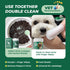 100 Count Dog Dental Wipes - Dog Finger Toothbrush & Teeth Cleaning Wipes, Pet Dental Finger Wipes for Dogs & Cats