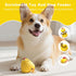 LuciPaw Interactive Dog Toy Ball - Squeaky Treat Dispenser, Pull Handle & Wobble Puzzle, Durable Natural Rubber Chicken