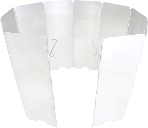 Gas One Aluminum 10 Plates Windscreen with Carrying Case for Backpacking, Camping, Butane, and Alcohol Stoves