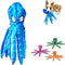 Dog Squeaky Toys Octopus No Stuffing Crinkle Plush Dog Toys for Puppy