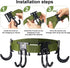 Tree Strap Gear Hanger for Hunting - Tree Stand Bow Hangers with 4 Tree Gear Hooks & Tie Down Straps