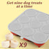 9-Cavity Frozen 25-75lbs,Reusable Frozen Silicone Dog Treat Mold with Lid for Woof Pupsicle & Power Chewer Pupsicle