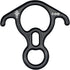 SOB 40KN Rescue Figure 8 Descender, Belay Rappel Equipment, 7075 Aluminum Alloy for Climbing Device
