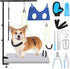 Sunnymove 13 27"-37", Hammock Set Pcs Adjustable Dog Grooming Arm with Clamps, Adjustable Height Pet Grooming Stand