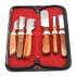 AAProTools Dog Grooming Coat Stripping Knife Stripper Trimmer Tool Wooded Handle Stripping Knives