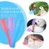 3 Pcs Pet Dog Cat Razor Comb with 50 Pcs Replacement Razors, Double Sided Hair Trimmer Tool (Pink, Blue, Purple)