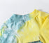 Dog Cotton T-Shirts, Colorful Purple Yellow, Soft Stretchy Pajamas for Extra Large Dogs (2XL Purple)