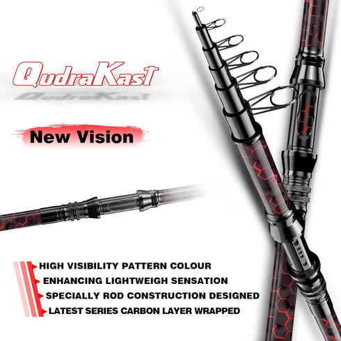 Fishing Rod and Reel Combos - 1.8M High Carbon Fiber Telescopic Fishing Pole with 12+1 Full Metal Ultra Smooth Reel