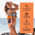 IP68 Waterproof Dry Bag, 2L - Roll Top Waterproof Pool Bag with Phone Pouch, Boating & Kayak Accessories (Orange)