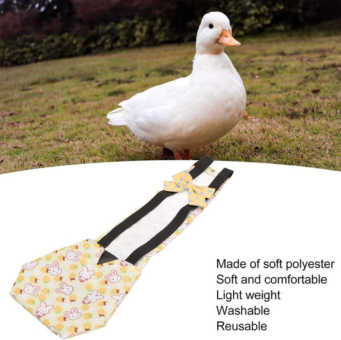Pet Chicken Diaper,Reusable Washable Duckling Nappy Goose Diaper Duck Diapers Pet Physiological Pants with Bow Tie