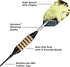 Viper Spinning Bee Soft Tip Darts with Casemaster Storage Case, 16 Grams