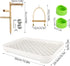 Dmnnlp 4 1 In Bird Playground Stan with Large Tray, Food Bowl, Wooden Bird Play Stand and Swing, Play Gym & Accessories