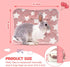 2 Pack 10 13 Inch Bunny Bed - x Rabbit Pee Pads Bedding - Washable and Thickness Upgrade(Pink,M)