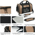 DALASITING 15lbs, Airline Approved Pet Carrier for Cats and Small Dogs Up to Cat Dog Carrier with Safety Leash