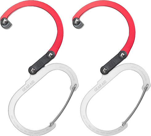 GEAR AID HEROCLIP (Large) Carabiner Gear Clip and Hook for Hanging Heavy Duty Items, Camping Backpacks, and More