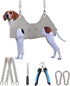 Kkiimatt Dog Grooming Hammock Harness, M-Large Dog Hammock for Nail Trim, Gray