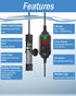 AquaMiracle 25W Adjustable Submersible Aquarium Heater with LED Digital Display, for 3-5 Gallon Tanks