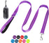 BAAPET 5 Feet Nylon Dog Leash, Triple Reflective Threads with Padded Handle for Walking Medium and Large Dogs (Purple)