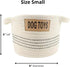 Midlee Small Dog Toy Rope Cotton Basket
