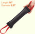 Viper Heavy Duty French Linen Dog Bite Tug Toy, Tough and Durable for K9 Training - Black - 12in L x 2in W