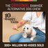 40 Count Pack Earth Animal No Hide Stix - Long Lasting Rawhide Free Small Dog Chews Sticks, Beef - Extra Value