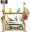 kathson Parrot Play Stand Parakeet Playground Bird Jungle Gym Wood Conure Playstand