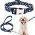 Dog Collar and Leash Set for Daily Outdoor Walking, Running, Training, Designed for Large Dogs & Cats (L)