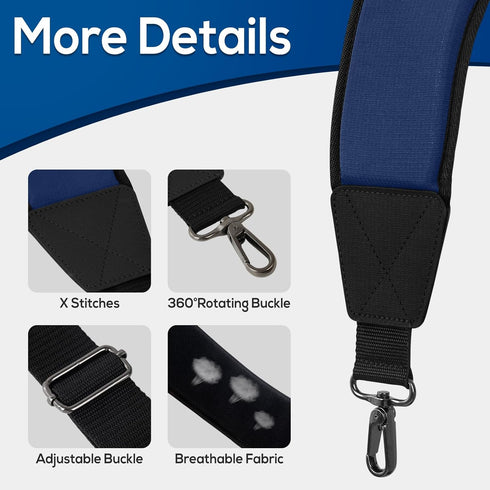 Universal Replacement Golf Bag Straps, Double Shoulder and Single Shoulder Carry Strap
