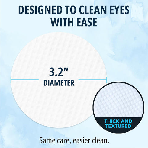 150PCs NOVEHA Dog Eye Wipes Tear Stain Remover for Discharge and Crust | White Dog Face Wipes | Easy Daily Pets Gentle